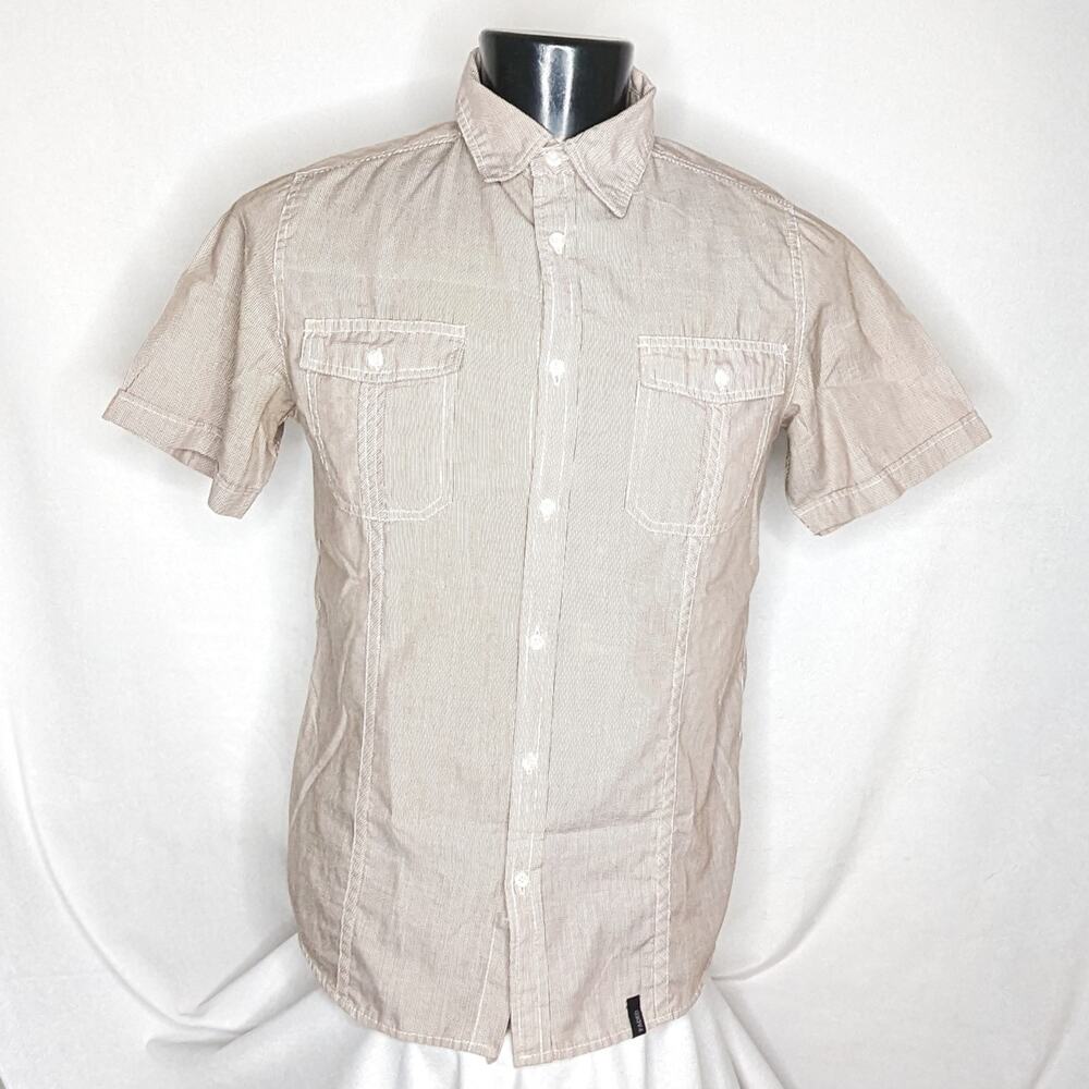 Straight Faded Men's Shirt Button Up Shirt for Men Medium